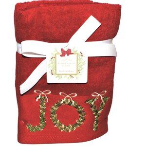 Ridgefield Home Holiday Collection Set Of 2 Hand Towels Christmas Theme New